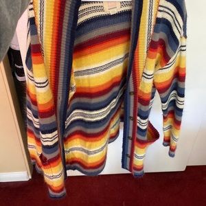 Quicksilver multicolored cardigan with pockets -M